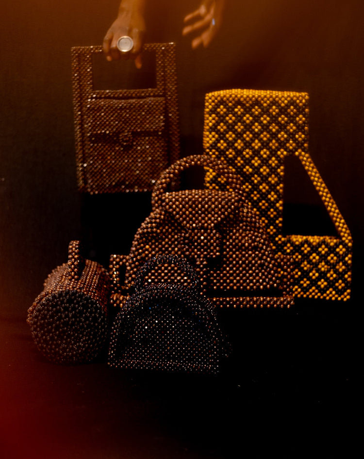 Sculptural Beaded Bags